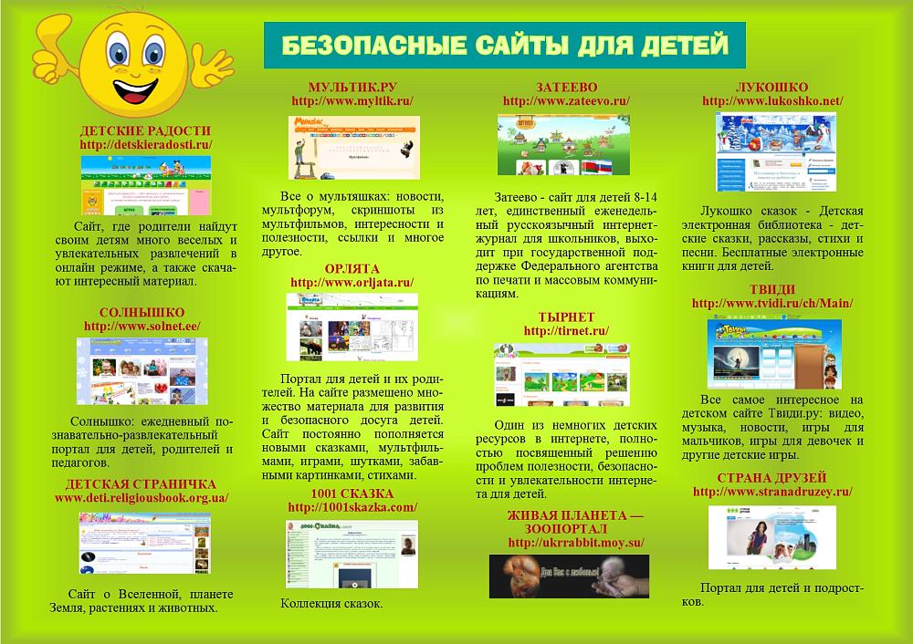 Сайты для детей